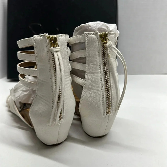 Report Signature Meliza Gladiator Sandal Shoes Open Toe White Women's Size 9 - Picture 9 of 11